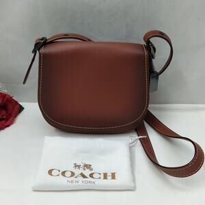 Coach 1941 Saddle 23 Brown Leather Flap Closure Crossbody Bag